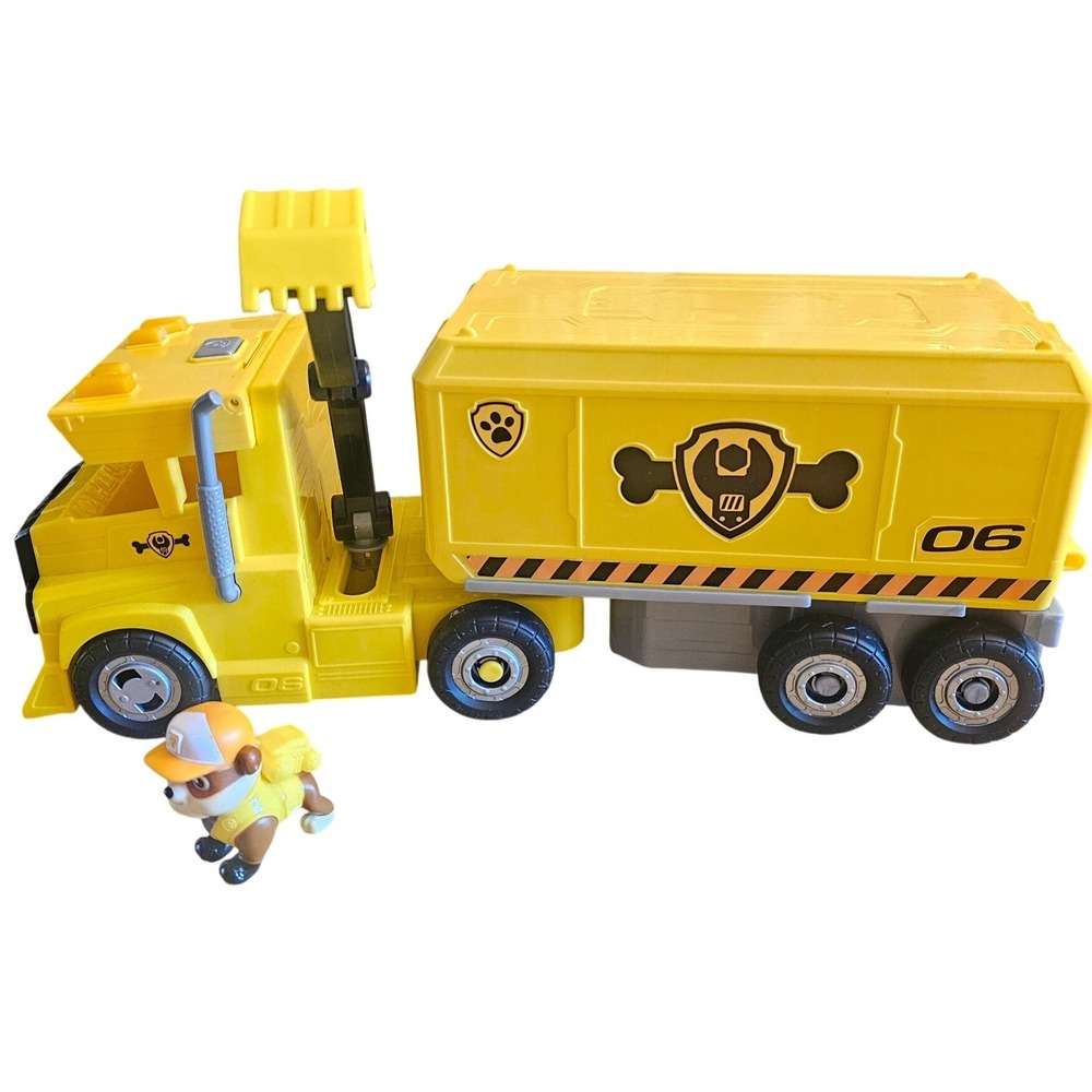 Big 16" Paw Patrol Rubble Ultimate Construction Truck Light Sound Wrecking Ball